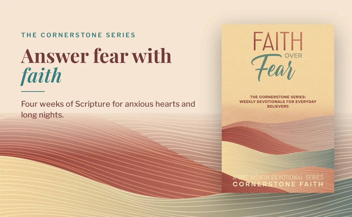 Faith Over Fear cover with the book's theme